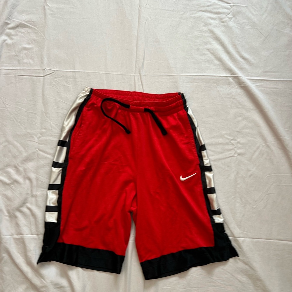 Nike Men's Red and Black Athletic Shorts